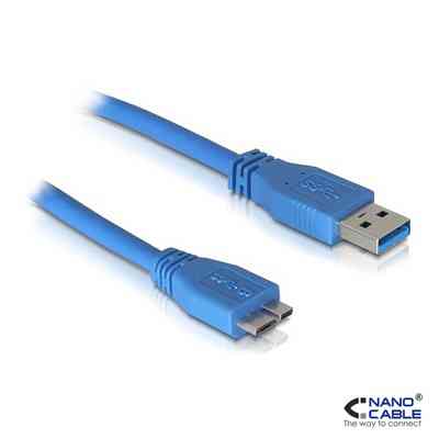 Cable Usb 30 Tipo Am Micro Bm Azul